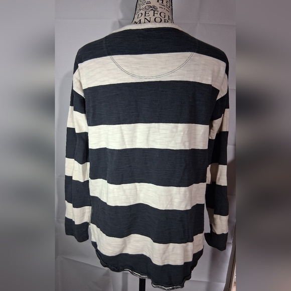 Madewell Rugby Stripe Pullover Small Black And White Womens - Picture 2 of 4